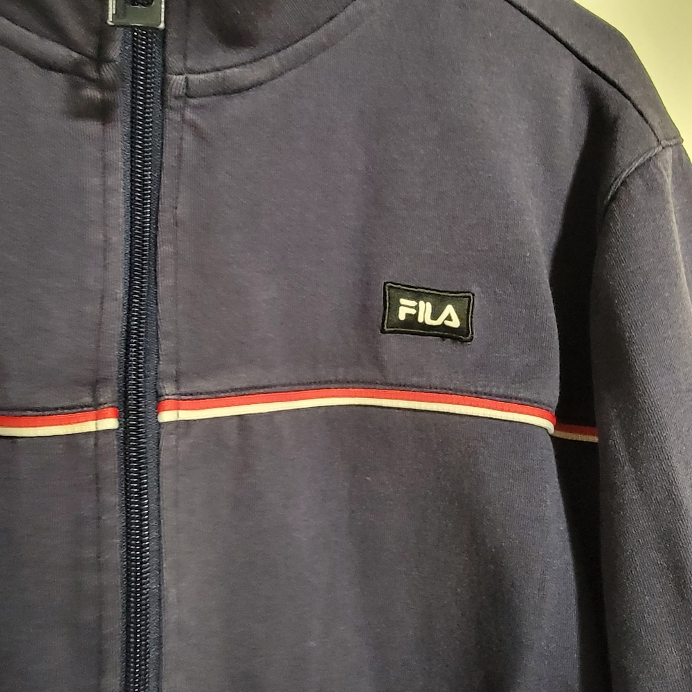 Fila Zip-Up Sweatshirt Medium - Picture 2 of 4